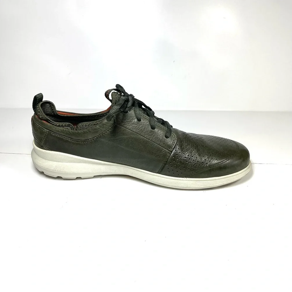 Ecco Transit Mens‎ Sneakers Size 46 US 12-12.5 Green Leather Casual Shoes